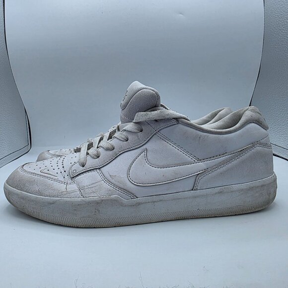 Nike SB Force 58 Premium Mens Size 10.5 Triple White Sneaker Shoes Walking main image 8